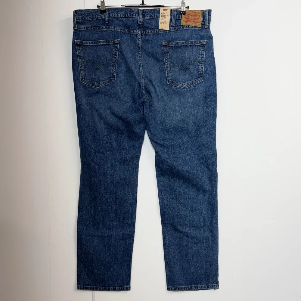 Levis 541 Jeans Men 40x32 Blue Athletic Taper‎ Eco Ease Stretch NEW
